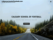 Tablet Screenshot of calgaryschooloffootball.com